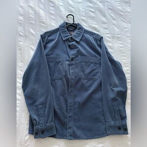 Men's Blue Corduroy Shirt Size Medium Worn Once H&M